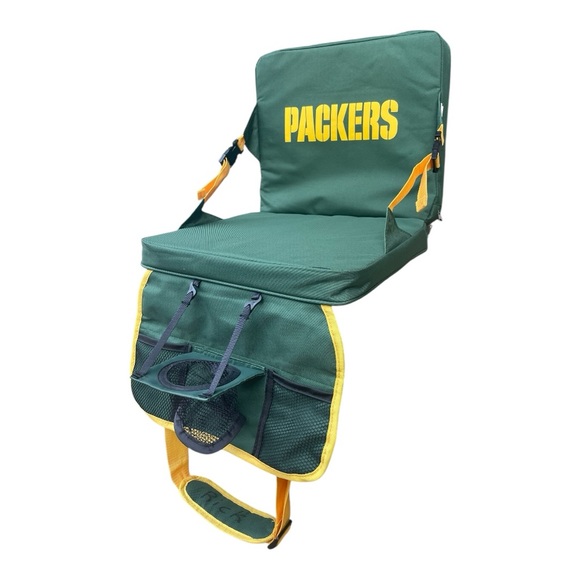 Green Bay Packers Green Stadium Seat Bleachers NFL canvas portable game chair - Picture 1 of 5